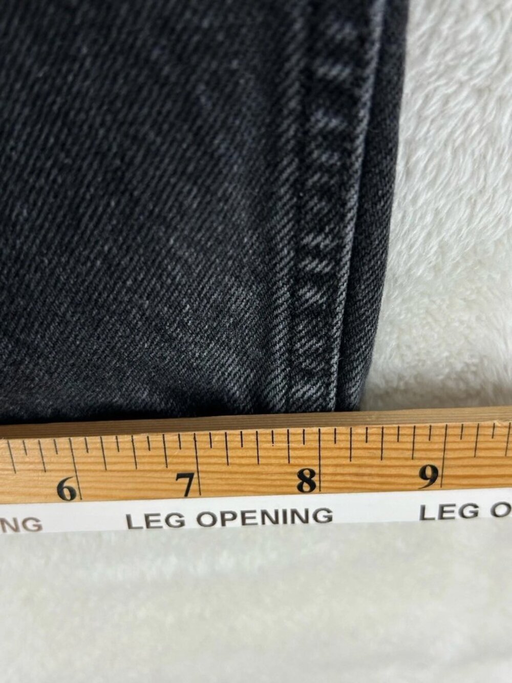 Vintage Levis 550 Jeans Men’s 34x32 Black Relaxed Fit Straight Leg (Tag-36x32) - Picture 7 of 12
